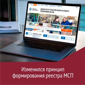 Изменился принцип формирования реестра МСП