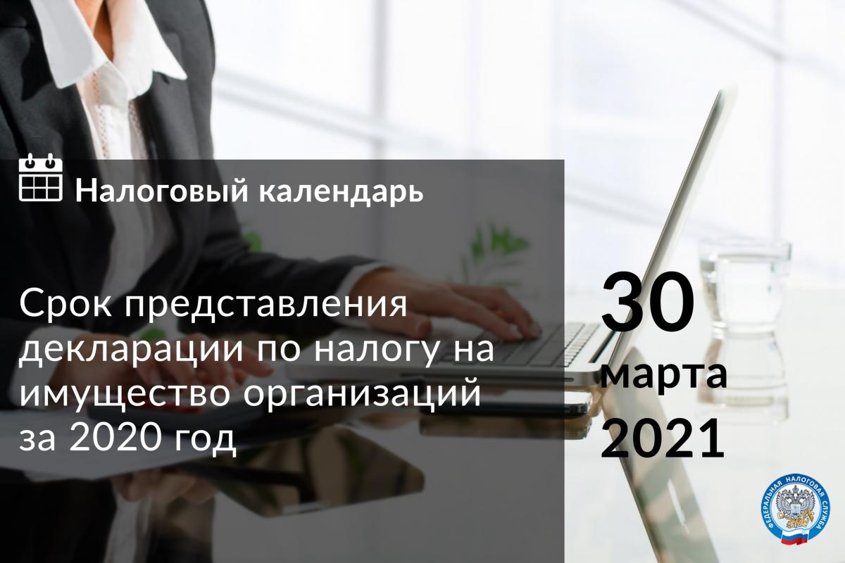 30 марта: срок представления декларации по налогу на имущество юрлицами